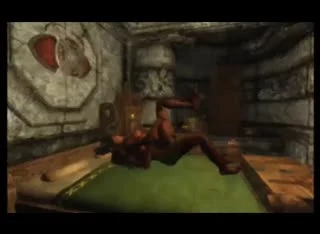 Masked dude is doing experiments to a redheaded whore
