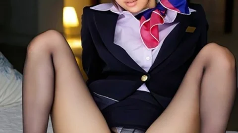 [UNCENSORED-LEAK] DV-1583 [Sokunuki] Affair training sex between a beautiful cabin attendant and a captain! When I arrived at the hotel, I was united while wearing a uniform. No matter how many times she is squid by the captain’s
